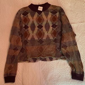 Free People Geometric Sweater